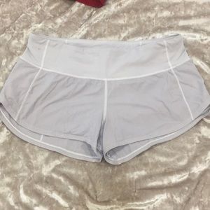 White Lululemon running short